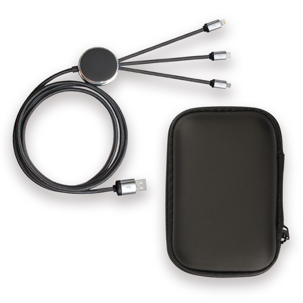 Promosyon Işıklı Logo Şarj Kablosu (Çantalı)