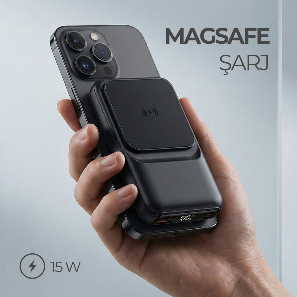 Hızlı Wireless Şarj Magsafe 10000 mAh