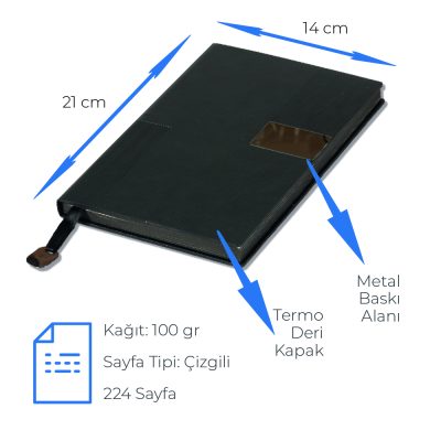 Defter - Siyah