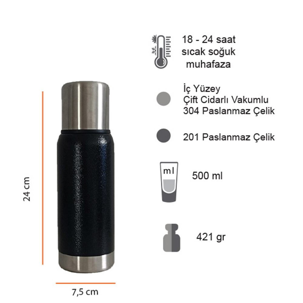 Termos 500 ml (24 Saat Isı Koruma)