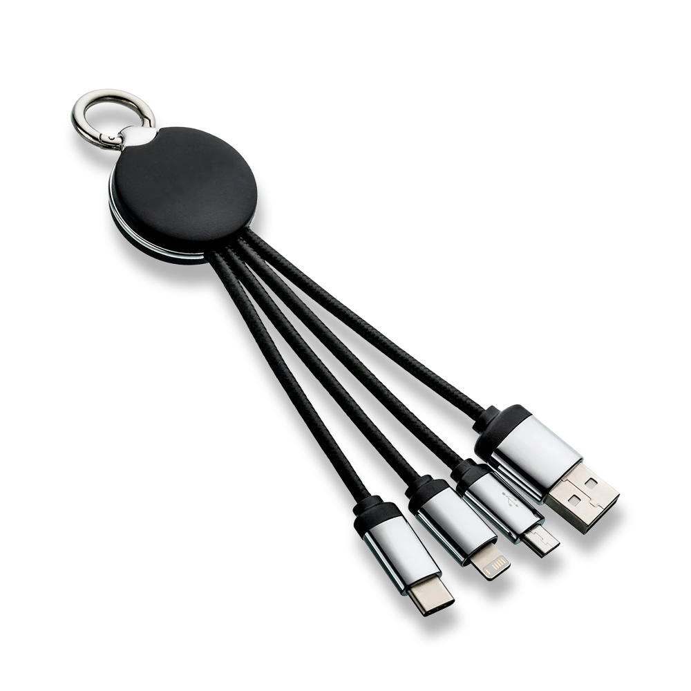 Işıklı Logo Şarj Kablosu (Çantalı)