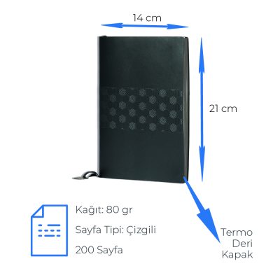 Defter - Siyah