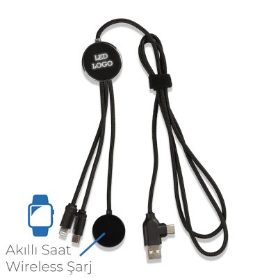 Promosyon Işıklı Logo Şarj Kablosu