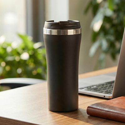 Termos Tipi Çelik Bardak 450 ml - Siyah