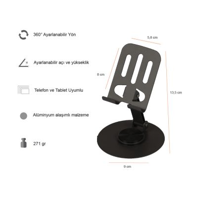 Telefon Tutucu - Siyah