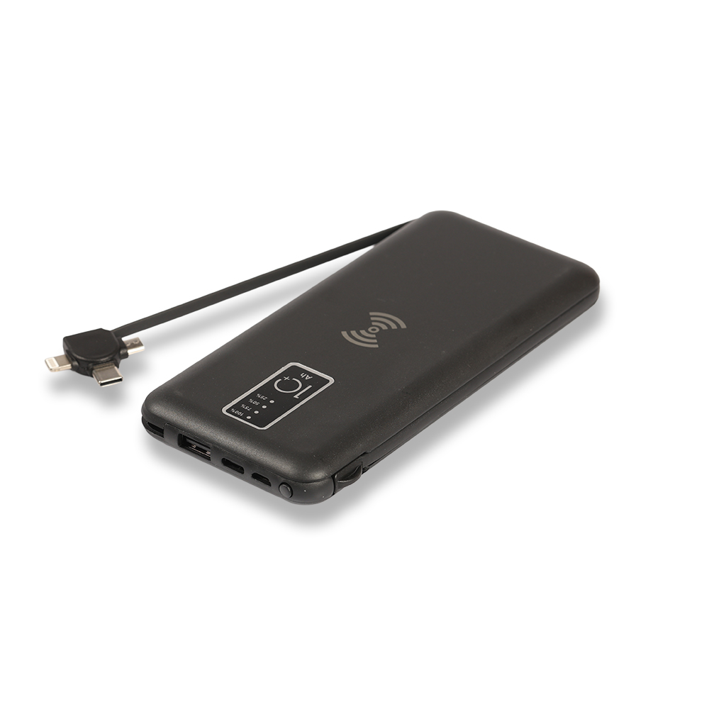 Promosyon Dahili Kablolu Wireless Powerbank 10000 mAh