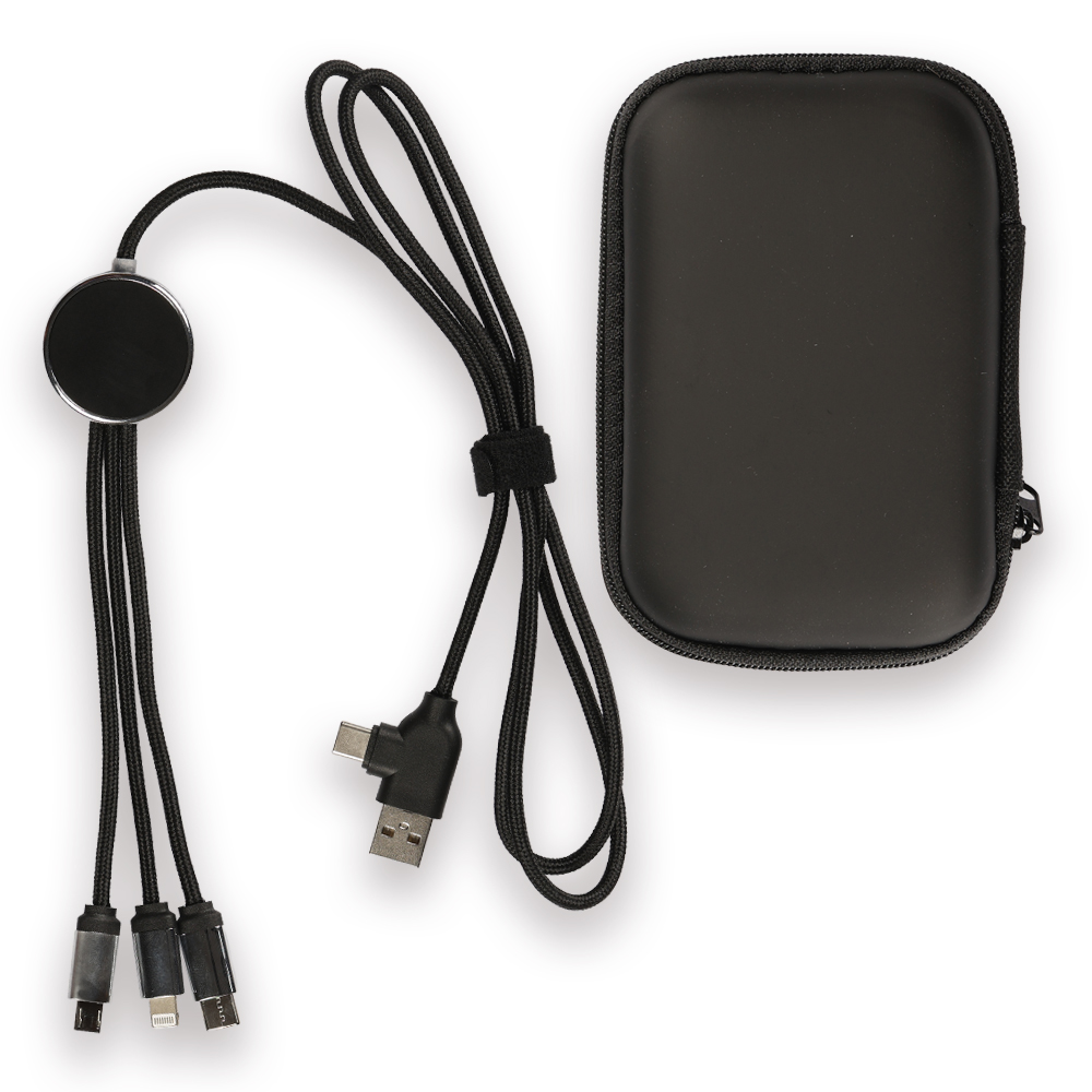 Promosyon Işıklı Logo Type-C Uçlu Şarj Kablosu (Çantalı)