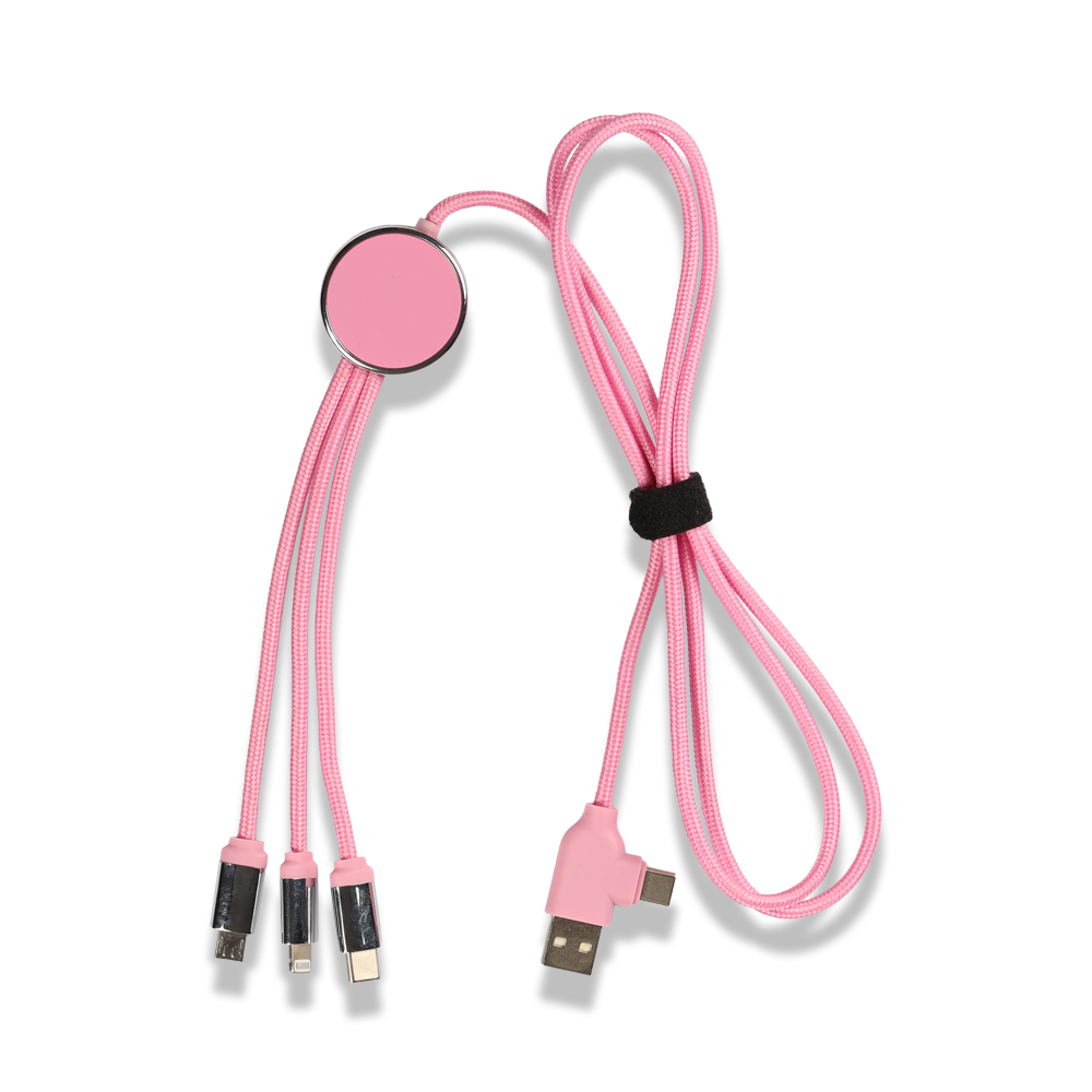 Işıklı Logo Type-C Uçlu Şarj Kablosu (Çantalı)