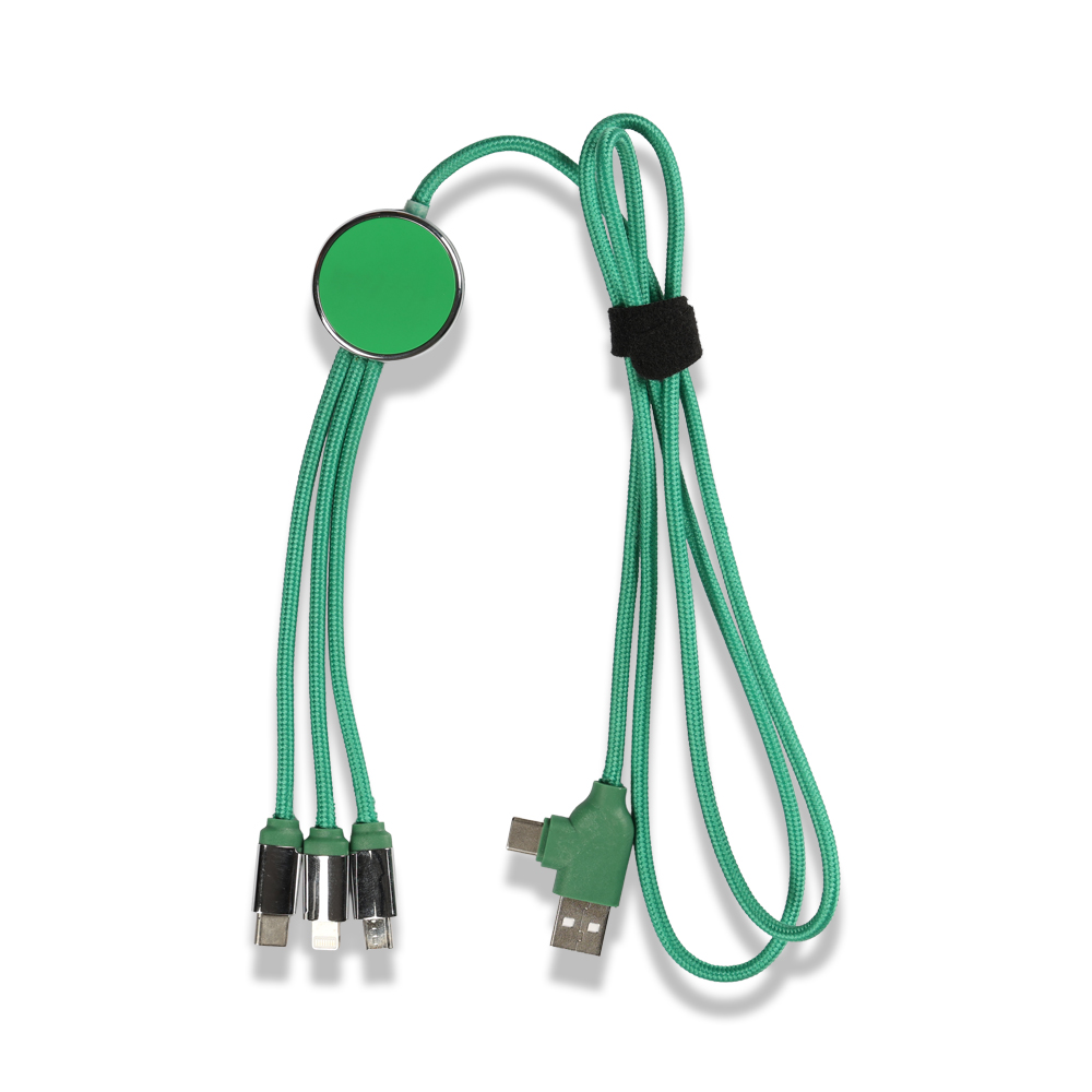 Işıklı Logo Type-C Uçlu Şarj Kablosu (Çantalı)