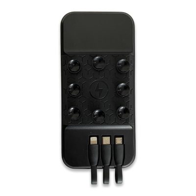 Işıklı Logo Wireless Powerbank 10000 mAh - Siyah