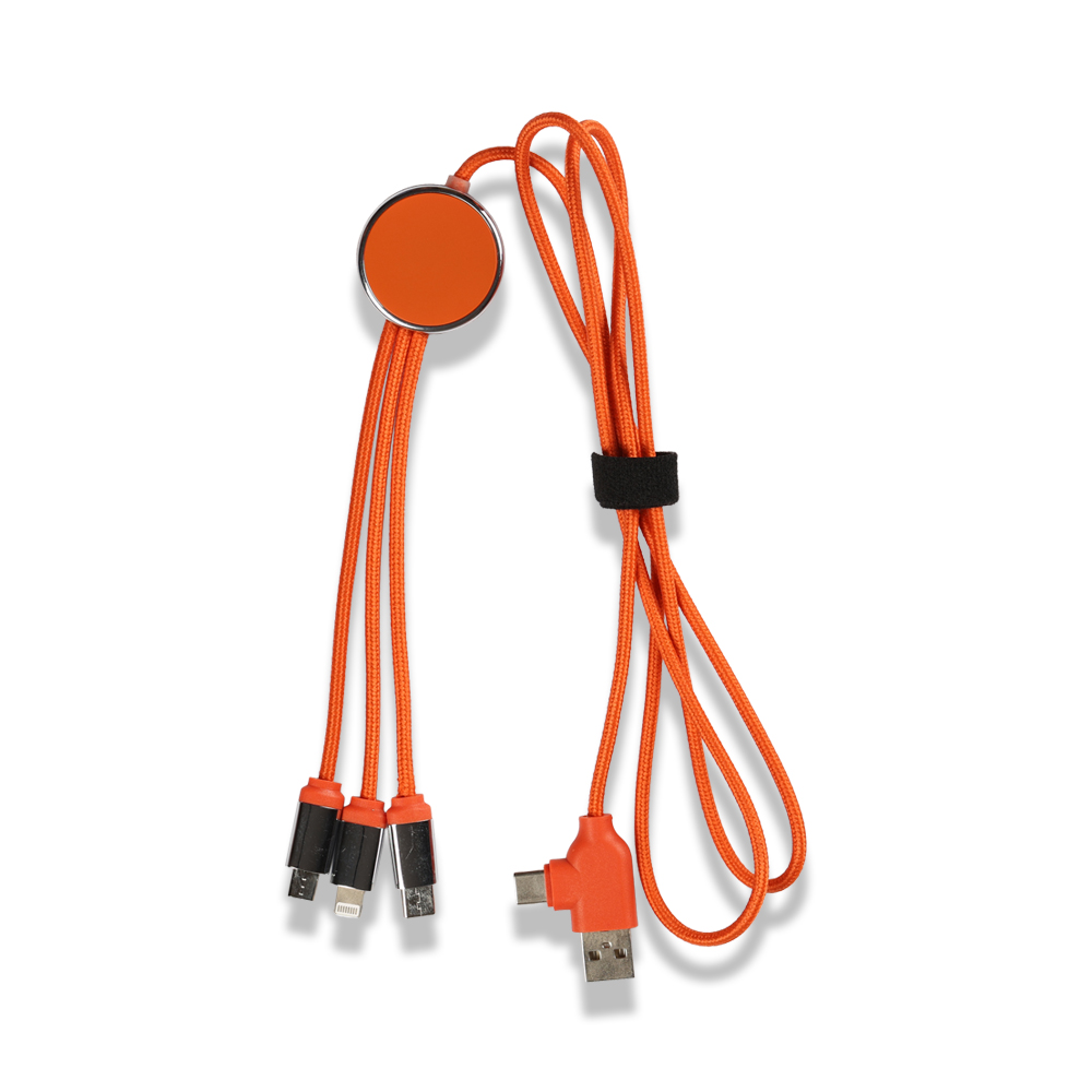 Işıklı Logo Type-C Uçlu Şarj Kablosu