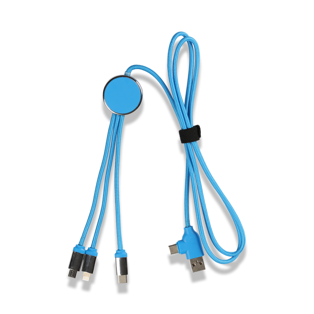 Işıklı Logo Type-C Uçlu Şarj Kablosu