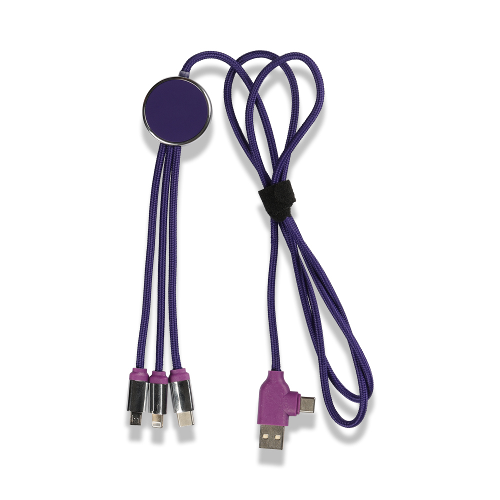 Işıklı Logo Type-C Uçlu Şarj Kablosu