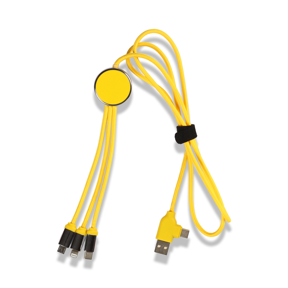 Işıklı Logo Type-C Uçlu Şarj Kablosu