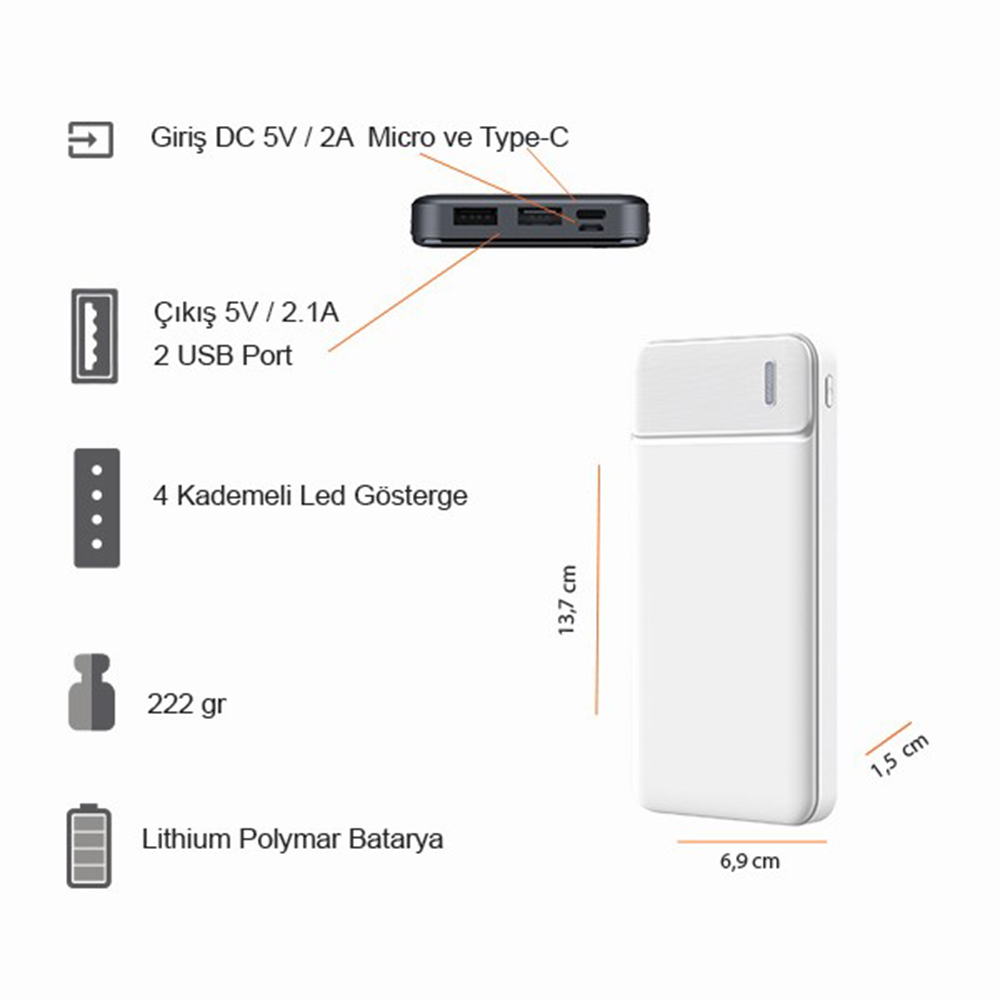 Powerbank 10000 mAh