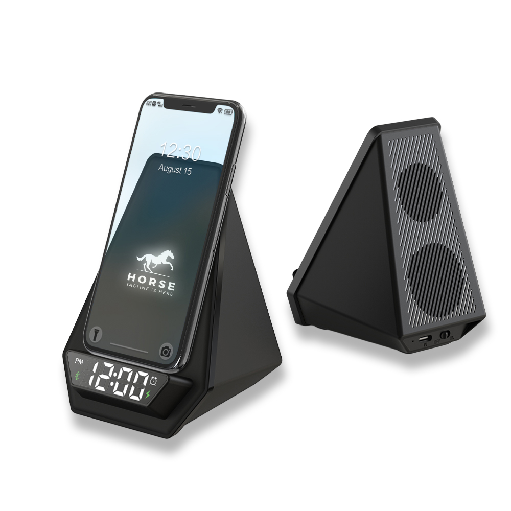 Işıklı Logo Hoparlörlü Kablosuz Șarj Standı