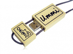 Ahşap Gövdeli Şekilli  Usb Bellek