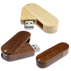 Promotion Wooden Swivel Body USB