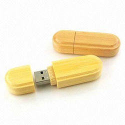 Promosyon Ahşap Gövdeli Kapaklı Usb Bellek Resmi