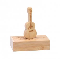 Gitar Şekilli Ahşap Usb Bellek