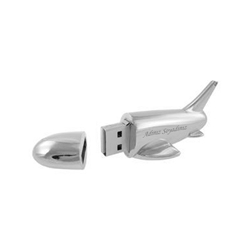 Promosyon Promosyon Metal Uçak Şeklinde USB Bellek Resmi