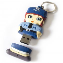 Polis Şeklinde Usb Bellek