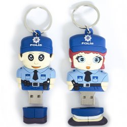 Promosyon Polis Şeklinde Usb Bellek Resmi