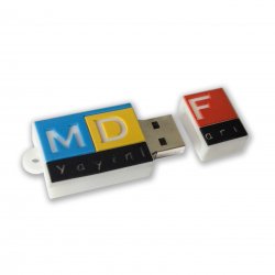 MDF Logolu Usb Bellek