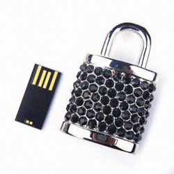 Promosyon Kilit Şeklinde Taşlı USB Bellek Resmi