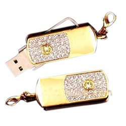 Metal Taşlı Usb Bellek